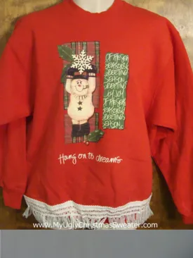 Hang On To Dreams Christmas Sweatshirt