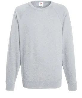 Heather Grey - Lightweight raglan sweatshirt