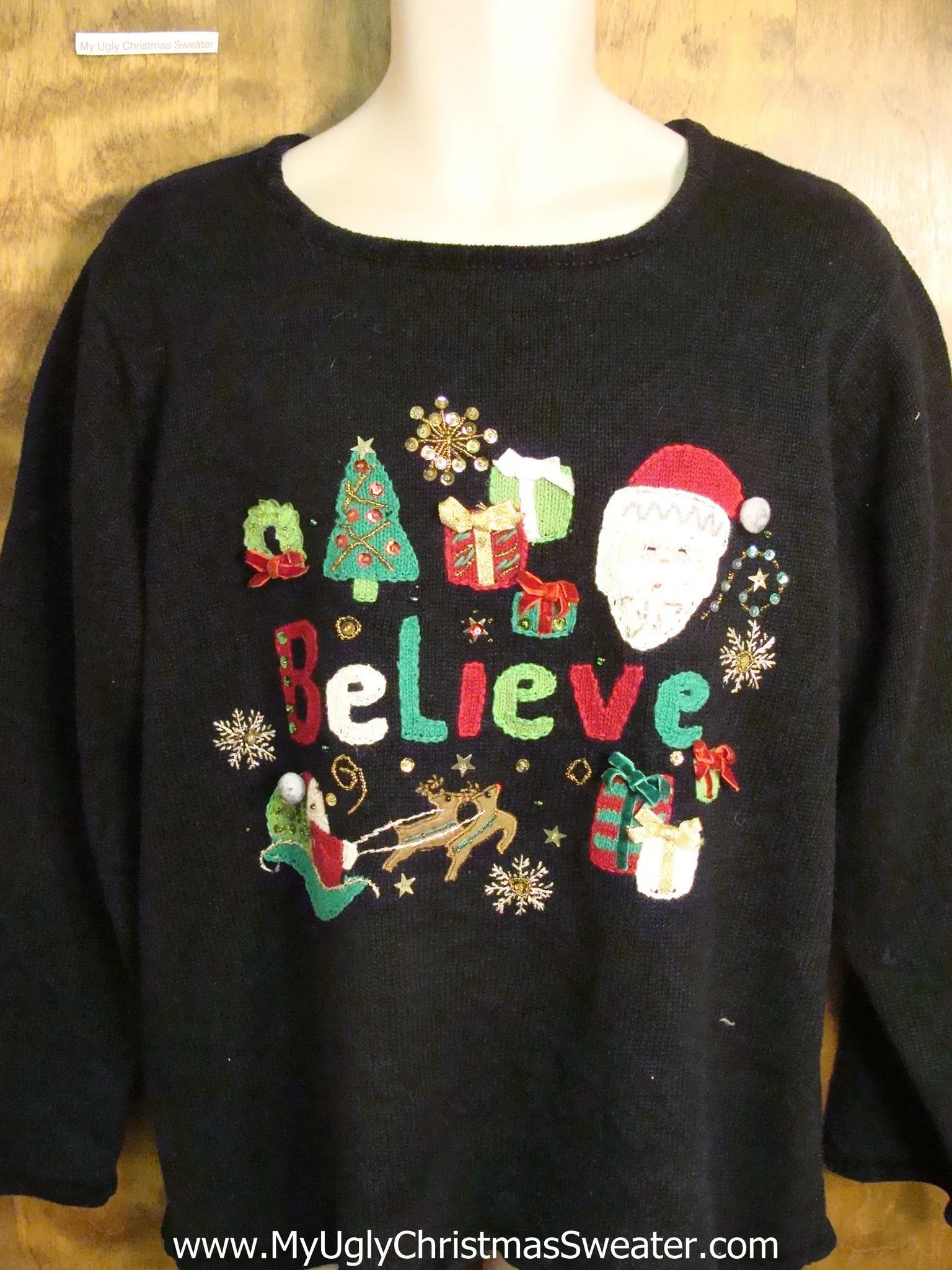 I BELIEVE Ugly Christmas Jumper