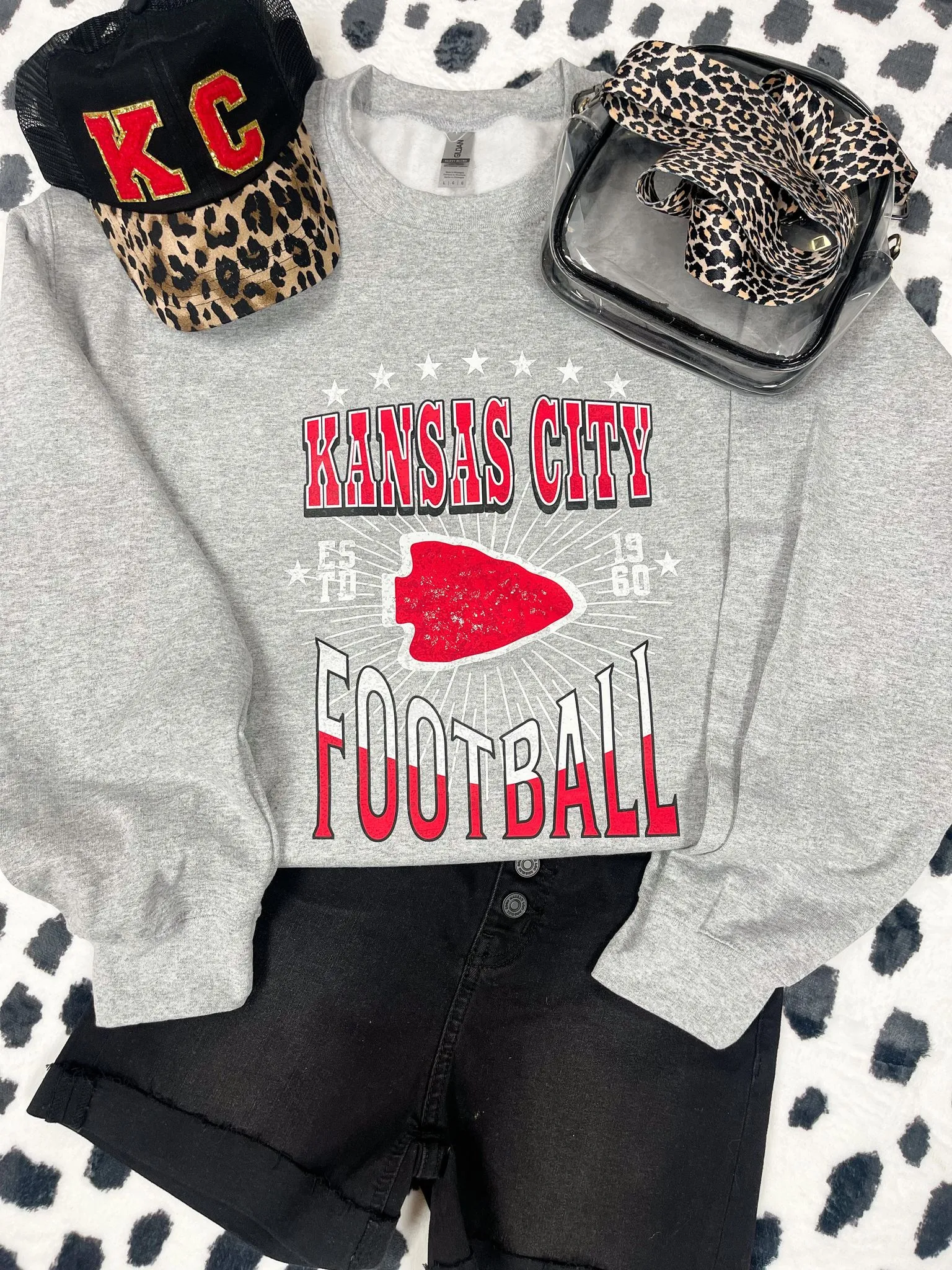 Kansas City Football Grey Sweatshirt