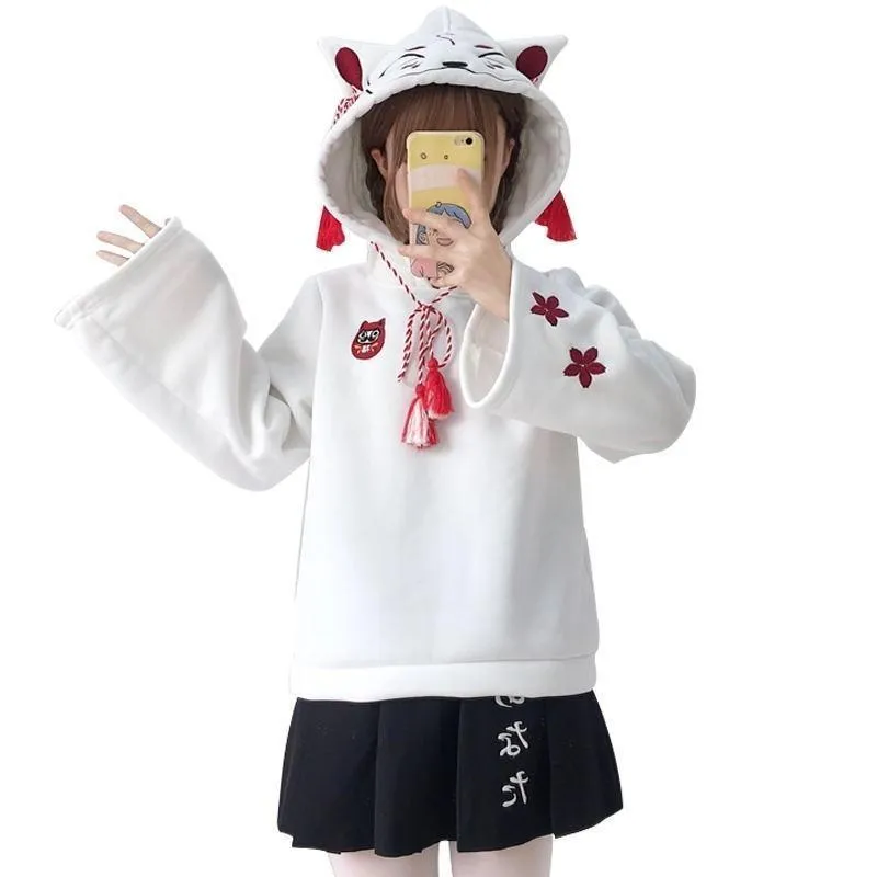 Kawaii Kitsune Fox Hoodie