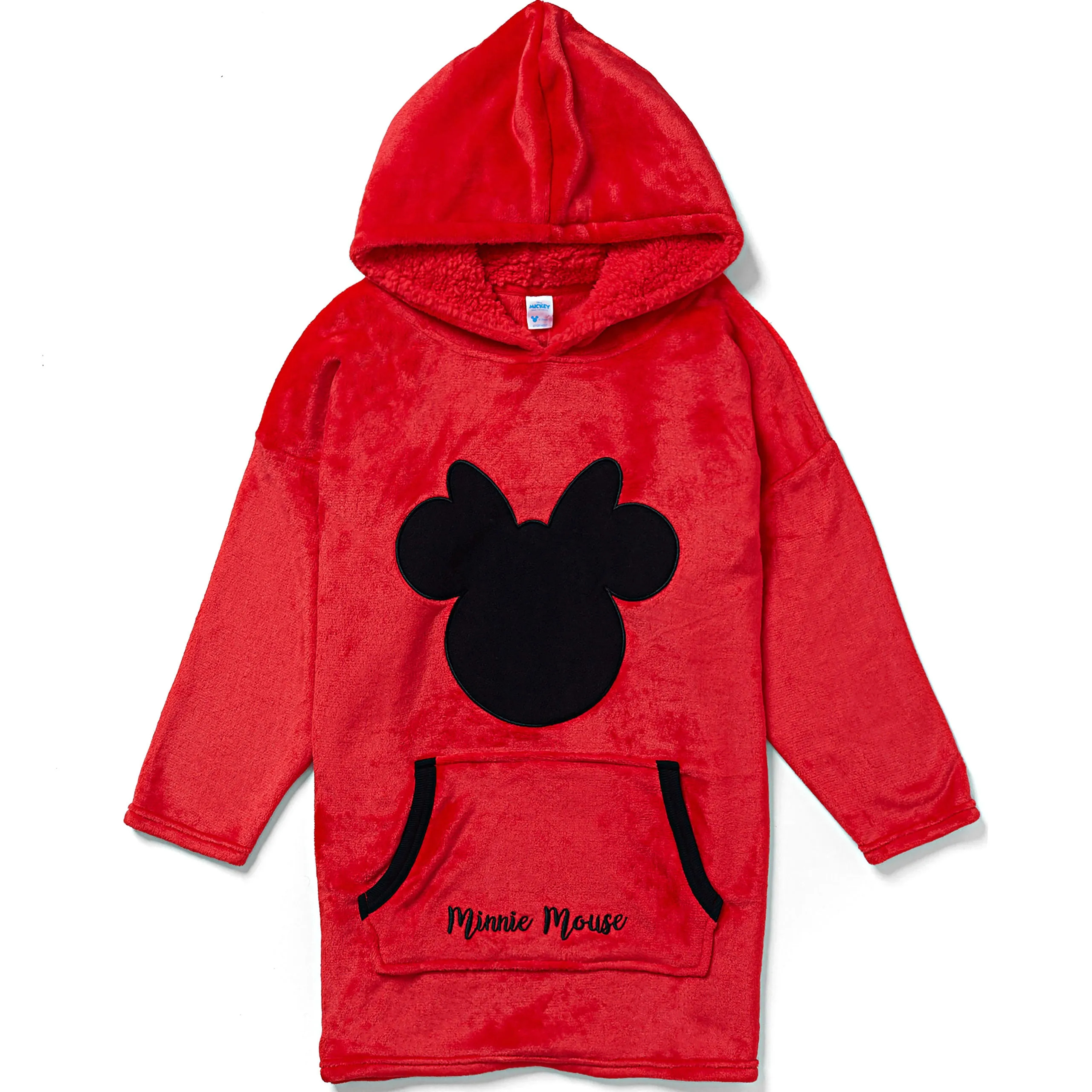 Kids Minnie Mouse Fleece Hoodie Blanket - One Size