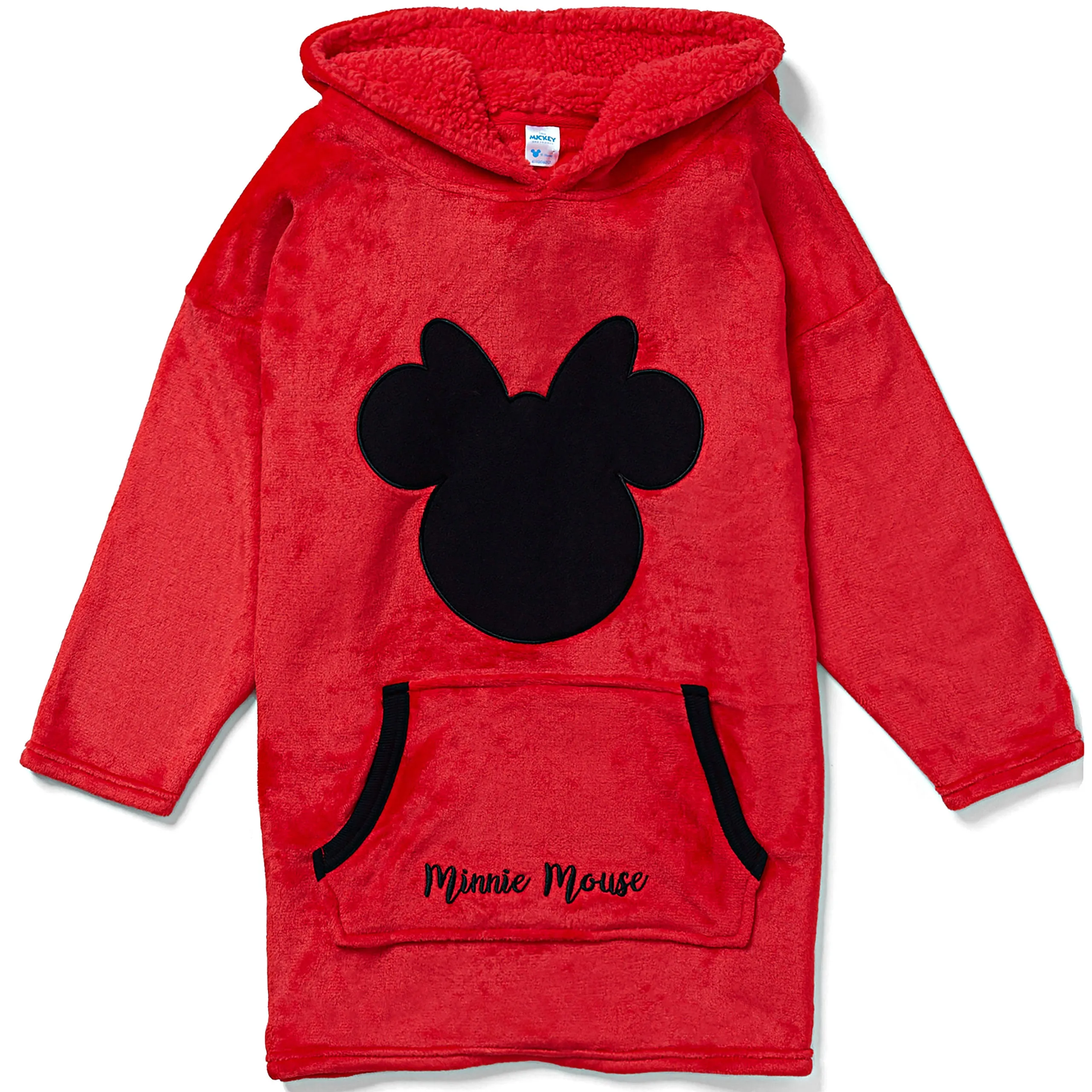 Kids Minnie Mouse Fleece Hoodie Blanket - One Size