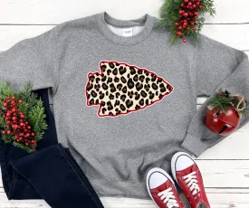 Leopard Arrowhead Grey Sweatshirt