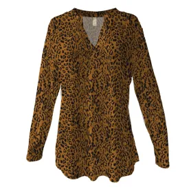 Leopard Print Silky Tunic, by A Walk In The Park®