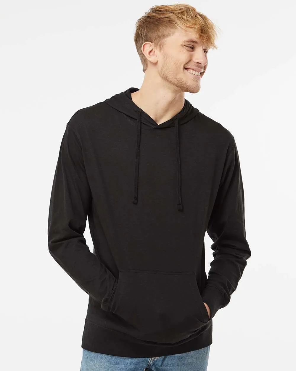 Lightweight Jersey Hooded Pullover