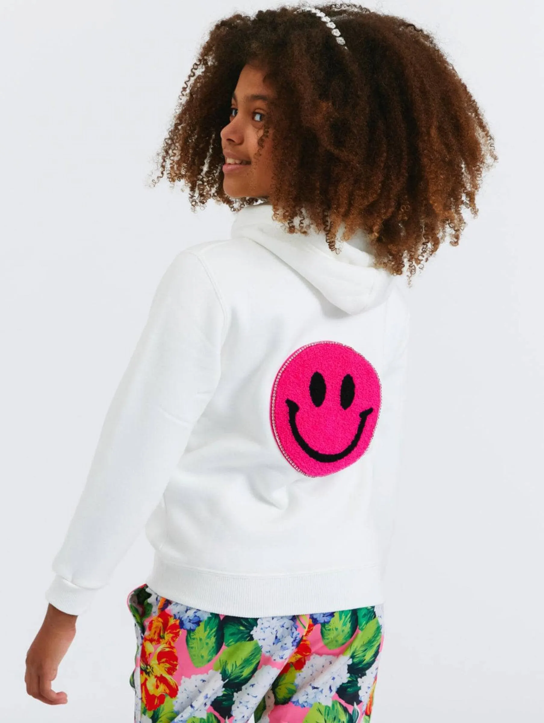 Lola and The Boys Emoji Love Hoodie - White