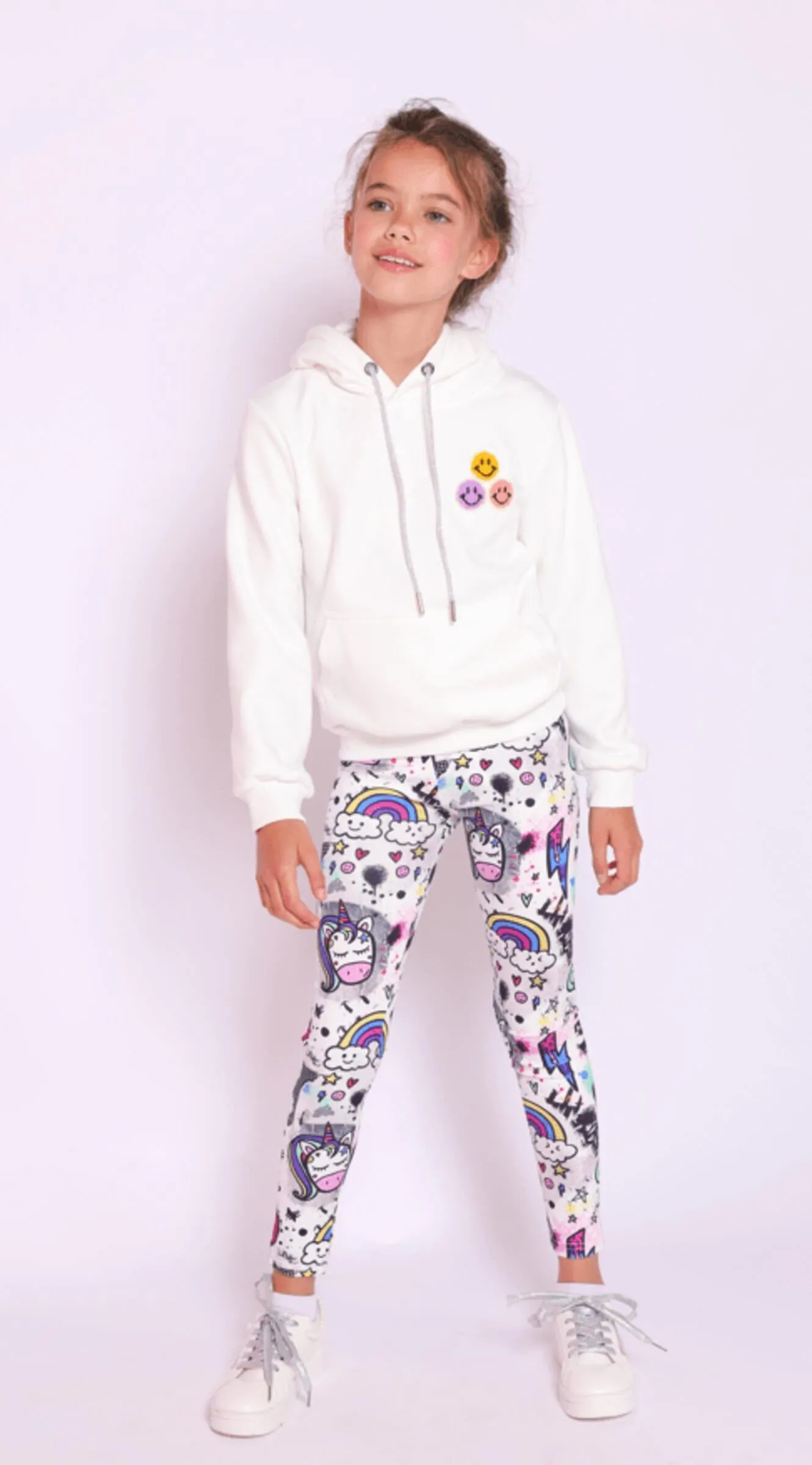 Lola and The Boys Emoji Love Hoodie - White