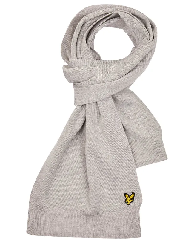 Lyle and Scott Accessories Scarf Light Grey Marl