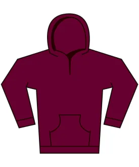 Maroon - Softstyle™ midweight fleece youth hoodie