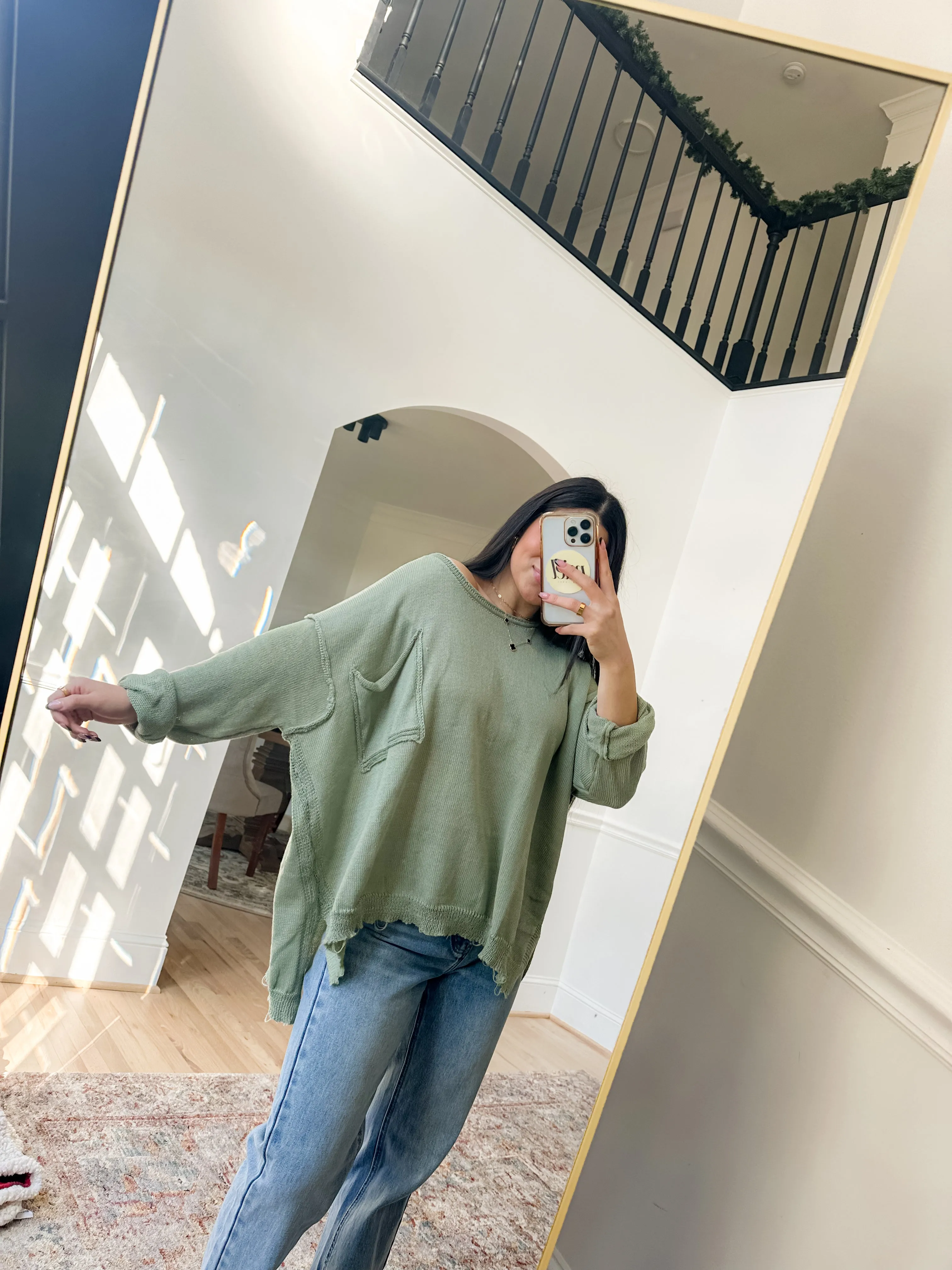 Matcha Knit Pullover Top