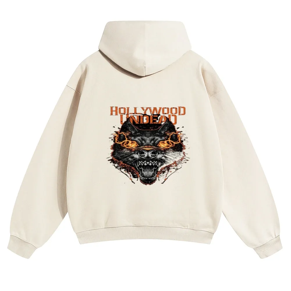 Mens Vintage Holly Wood Undead Hoodies