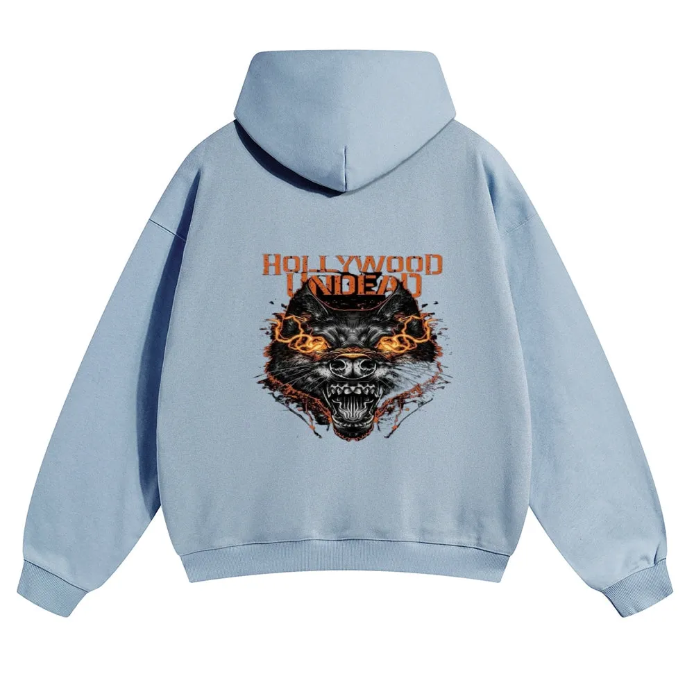 Mens Vintage Holly Wood Undead Hoodies