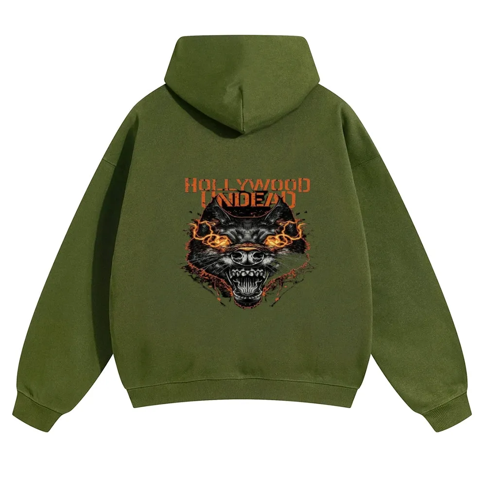 Mens Vintage Holly Wood Undead Hoodies