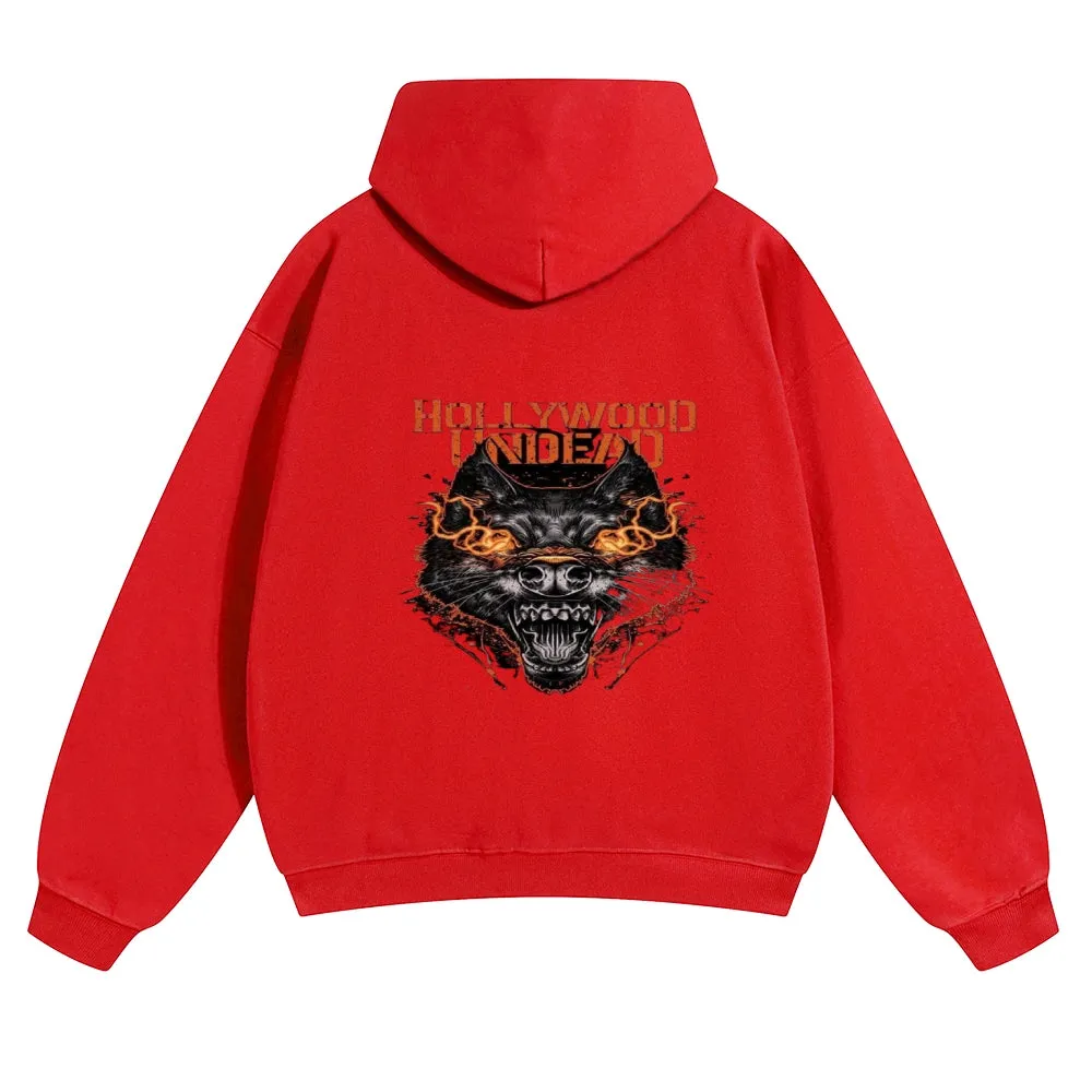 Mens Vintage Holly Wood Undead Hoodies