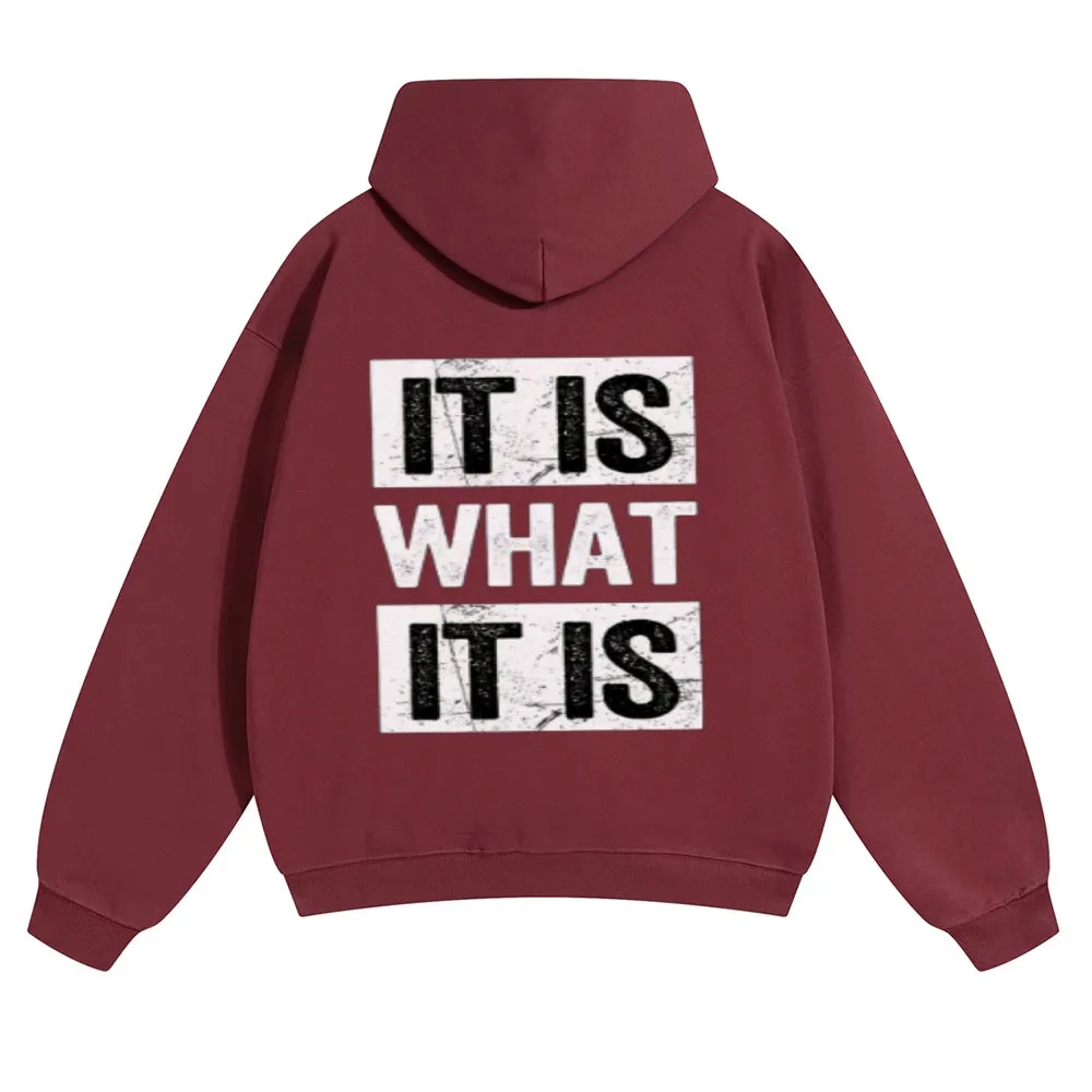 Mens Vintage It Is What It Is Hoodies