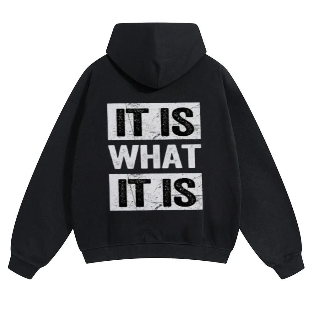 Mens Vintage It Is What It Is Hoodies