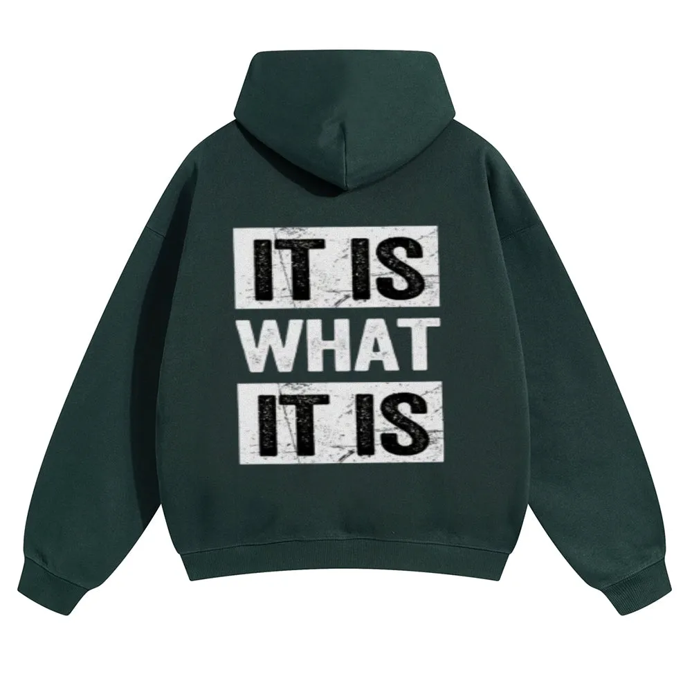 Mens Vintage It Is What It Is Hoodies