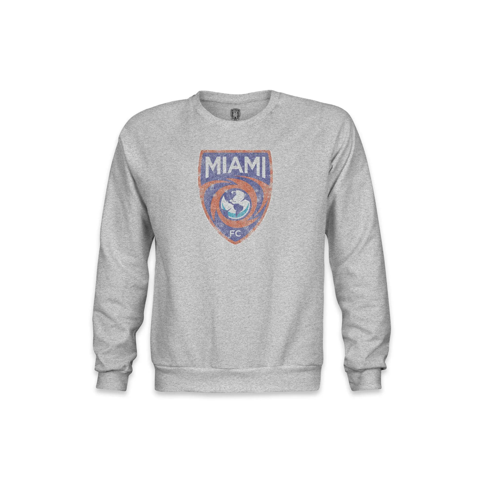 Miami FC Color Badge Youth Crewneck Sweatshirt - Grey