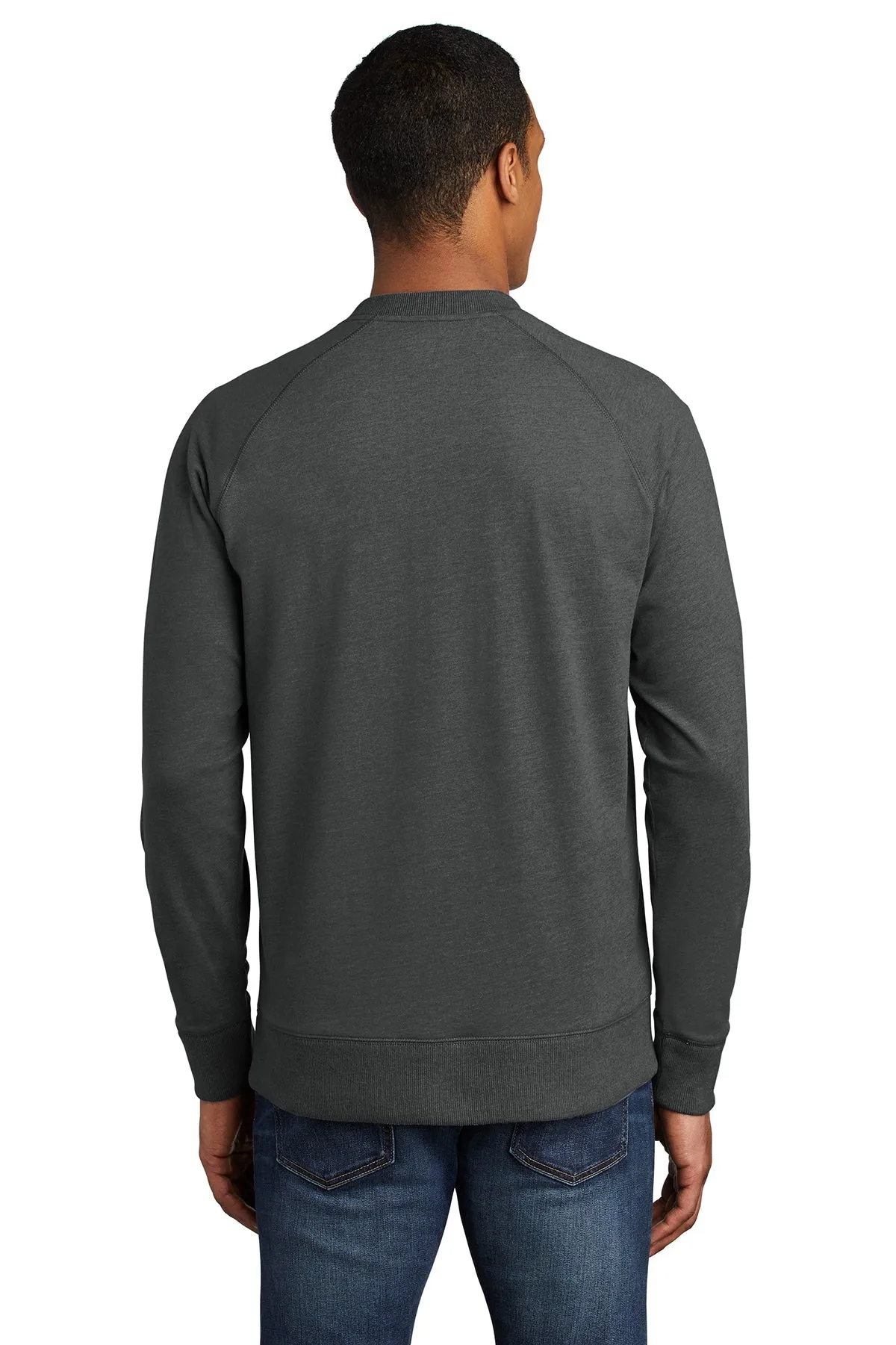 New Era Sueded Cotton Blend Custom Quarter Zips, Black Heather