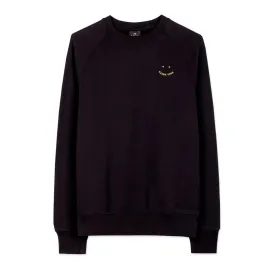 PAUL SMITH Sweatshirt Raglan Happy Logo - Black