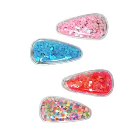 Pink Poppy Glitter Shaker Snapclip Set Assorted Styles