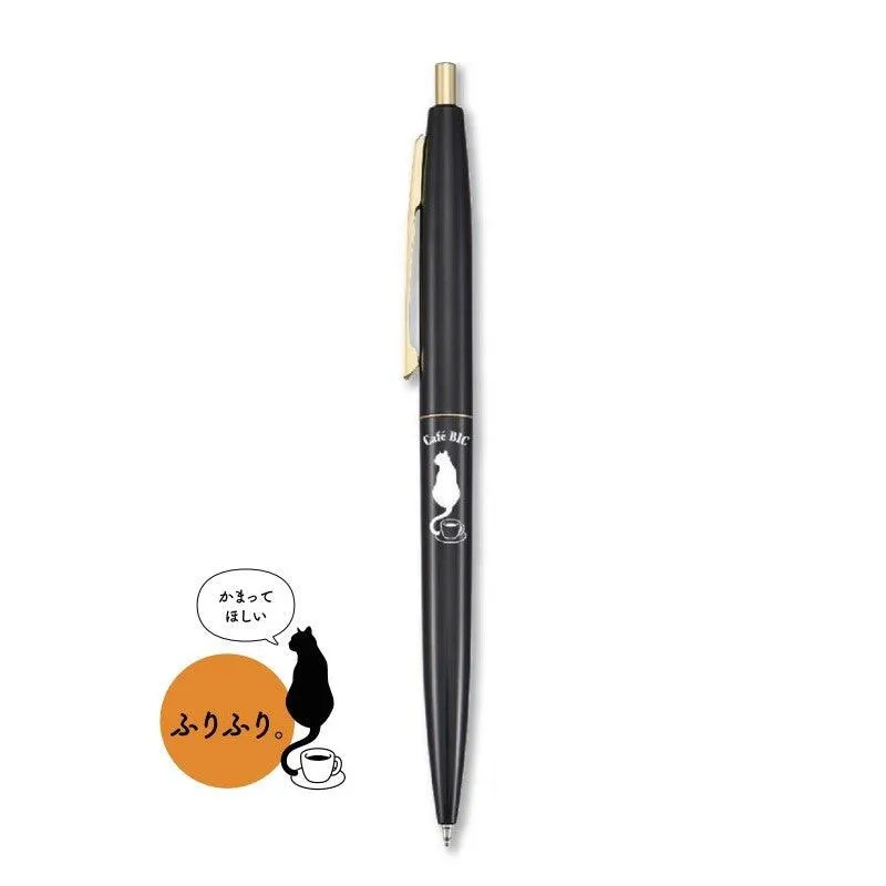 (Pre-Order) BIC Click Gold 0.5mm Cat Pattern Permanent ballpoint pen CLG05