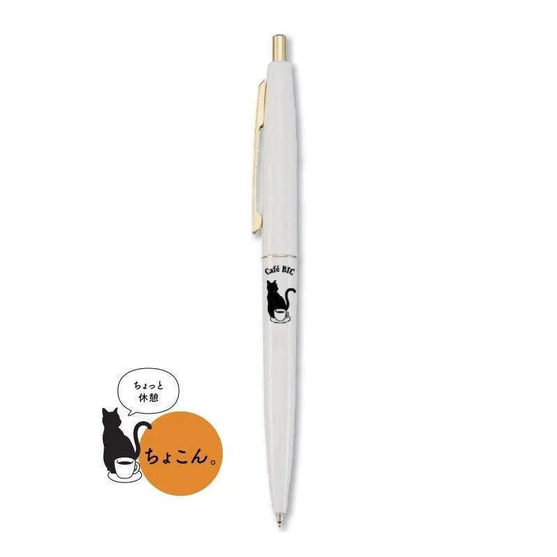 (Pre-Order) BIC Click Gold 0.5mm Cat Pattern Permanent ballpoint pen CLG05