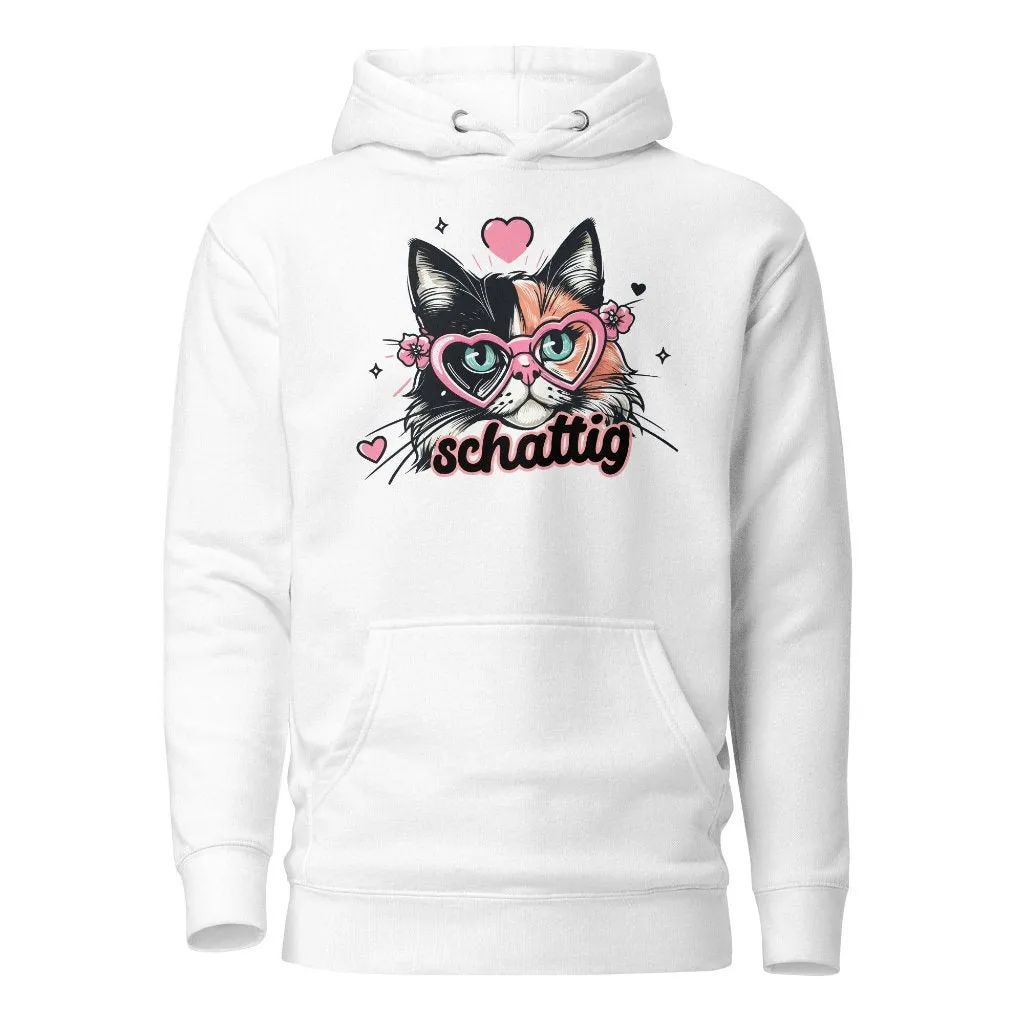 Premium Hoodie Schattig Cat Design