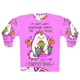 "Mental Health Awareness Rainbow Dragon Sweatshirt: Uplifting Self-Love Design"