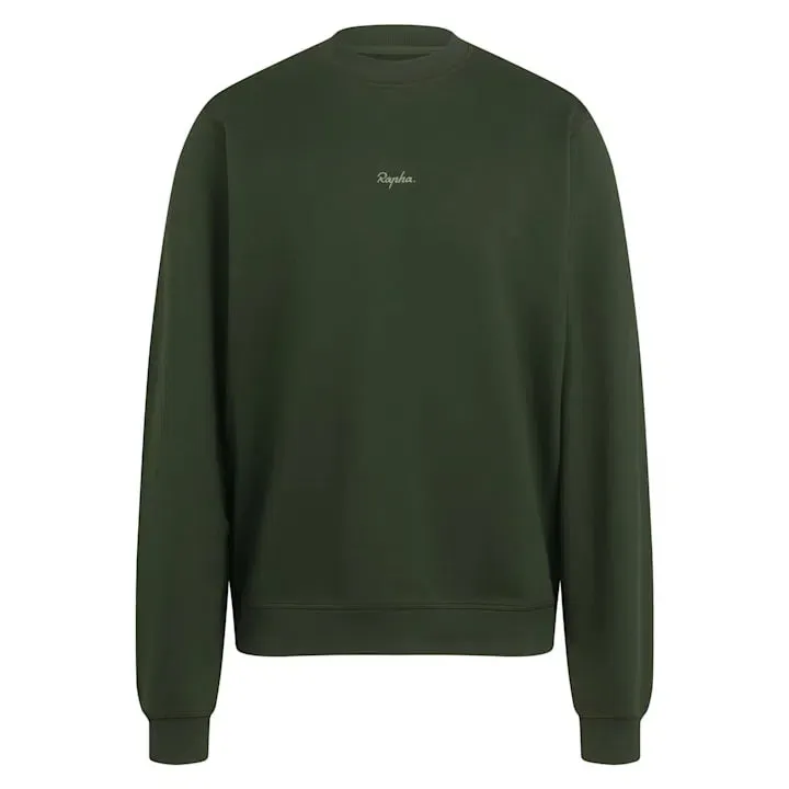 RAPHA Cotton Sweatshirt - KOG Deep Olive Green/Olive Green