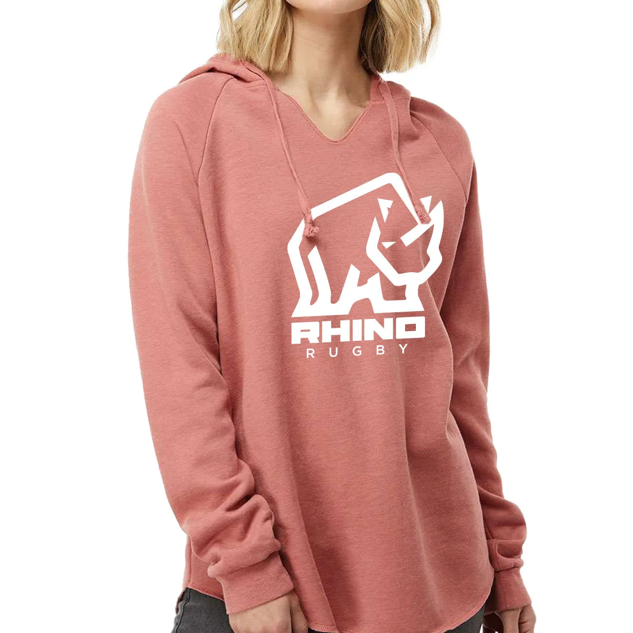 Rhino Women's Lightweight Wash Hooded Sweatshirt