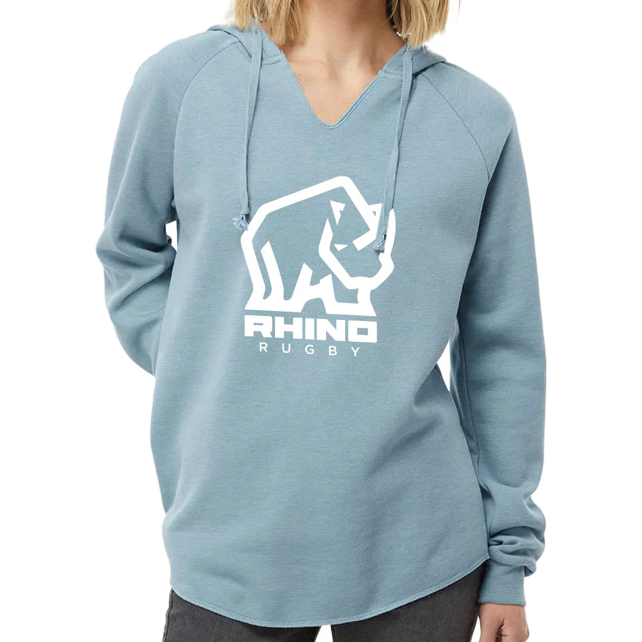 Rhino Women's Lightweight Wash Hooded Sweatshirt