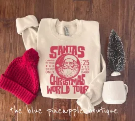 SANTA'S WORLD TOUR graphic sweatshirt