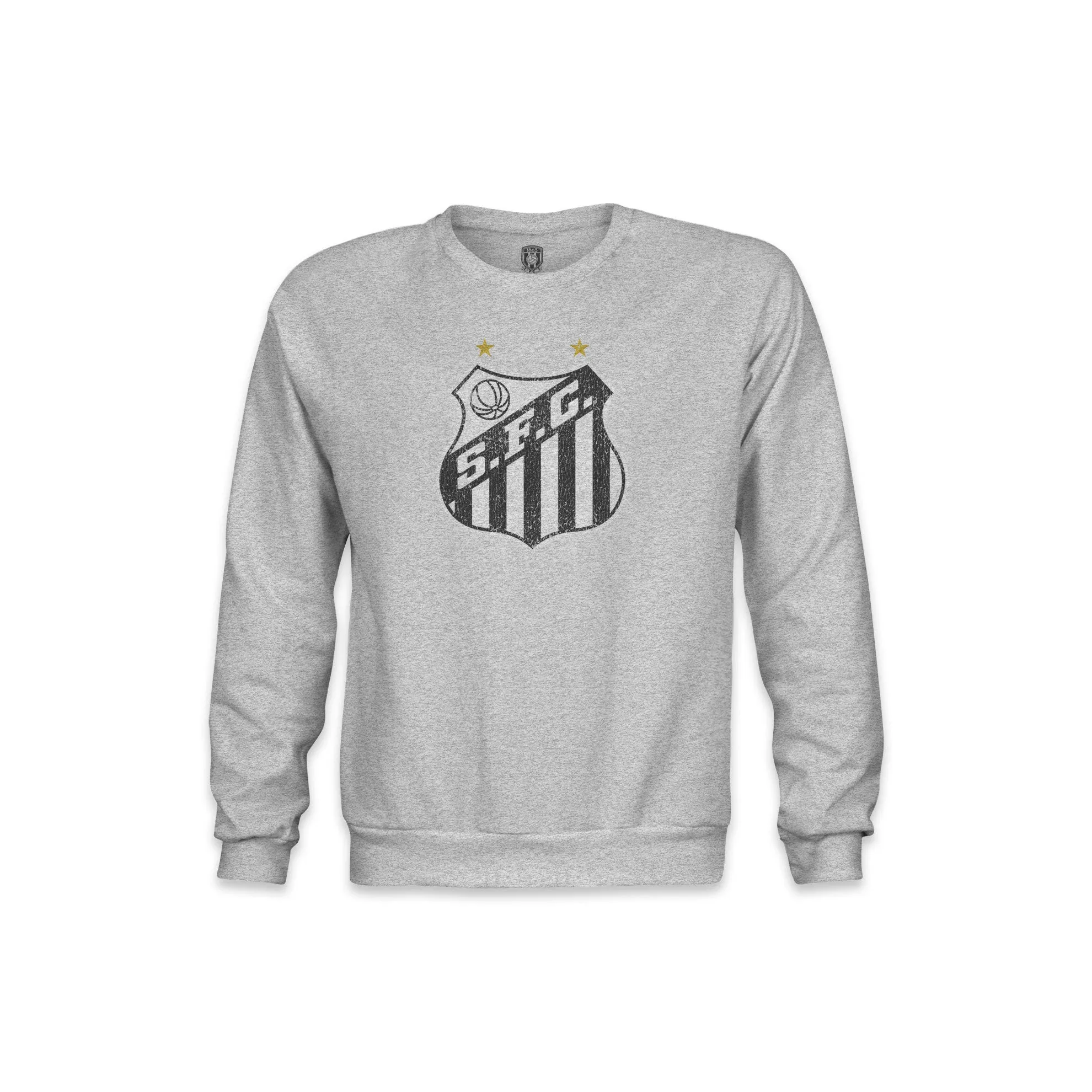 Santos FC Color Badge Youth Crewneck Sweatshirt - Grey