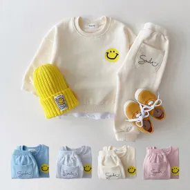 Smiley Sweatshirt   Jogger Pant Outfit