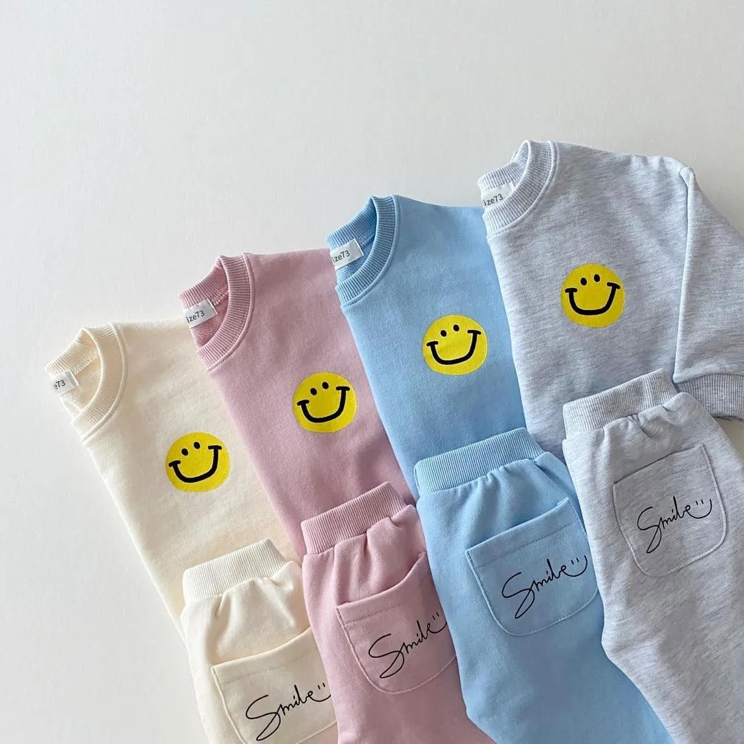 Smiley Sweatshirt   Jogger Pant Outfit