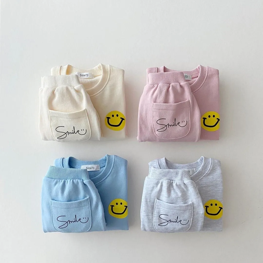 Smiley Sweatshirt   Jogger Pant Outfit