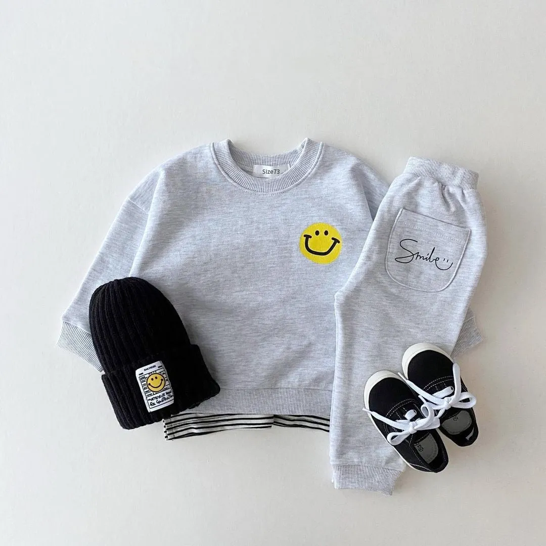 Smiley Sweatshirt   Jogger Pant Outfit