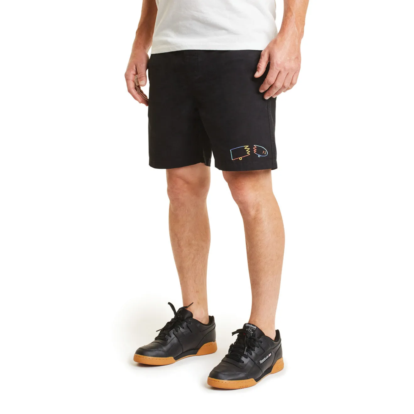 Steady Elastic Waistband Short - Black