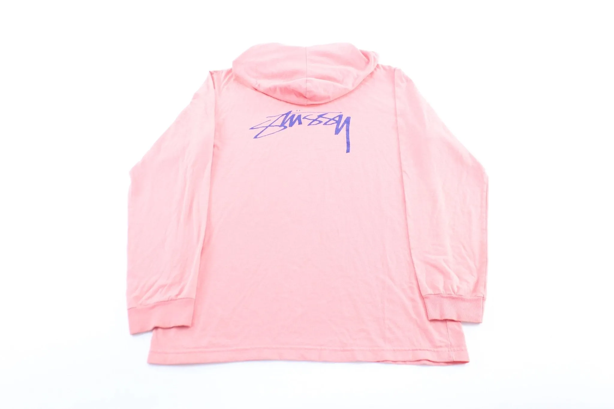 Stussy Logo Pink Lightweight Pullover