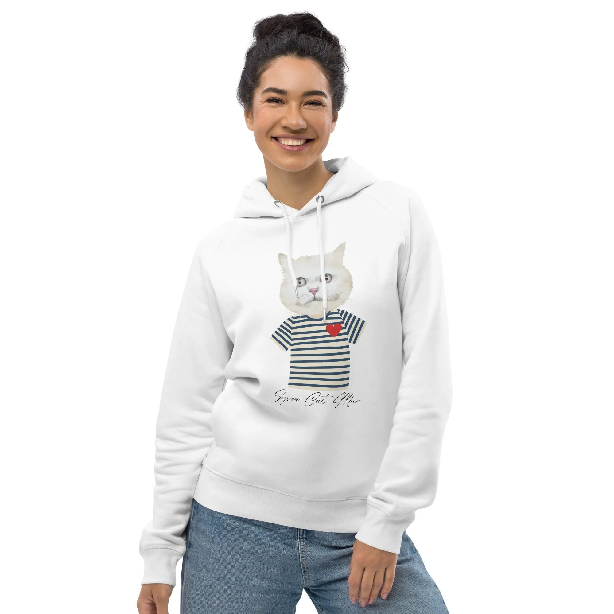 Super Cat Mum, Unisex pullover hoodie