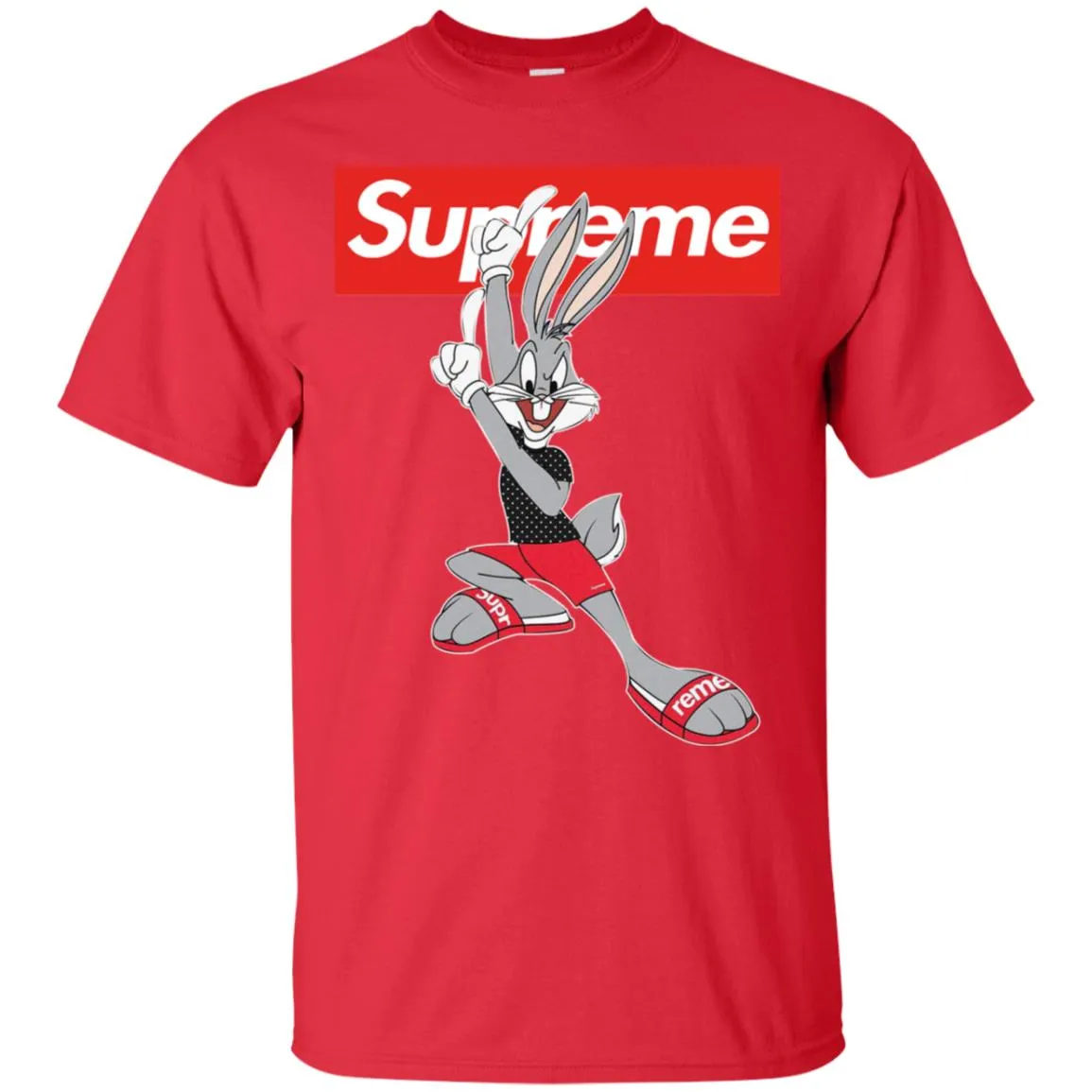 Supreme Rabbit Cute Stylelist T-shirt Men Cotton T-Shirt