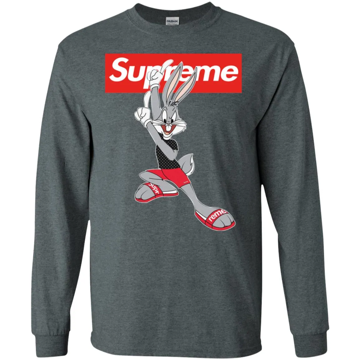 Supreme Rabbit Cute Stylelist T-shirt Men Long Sleeve Shirt