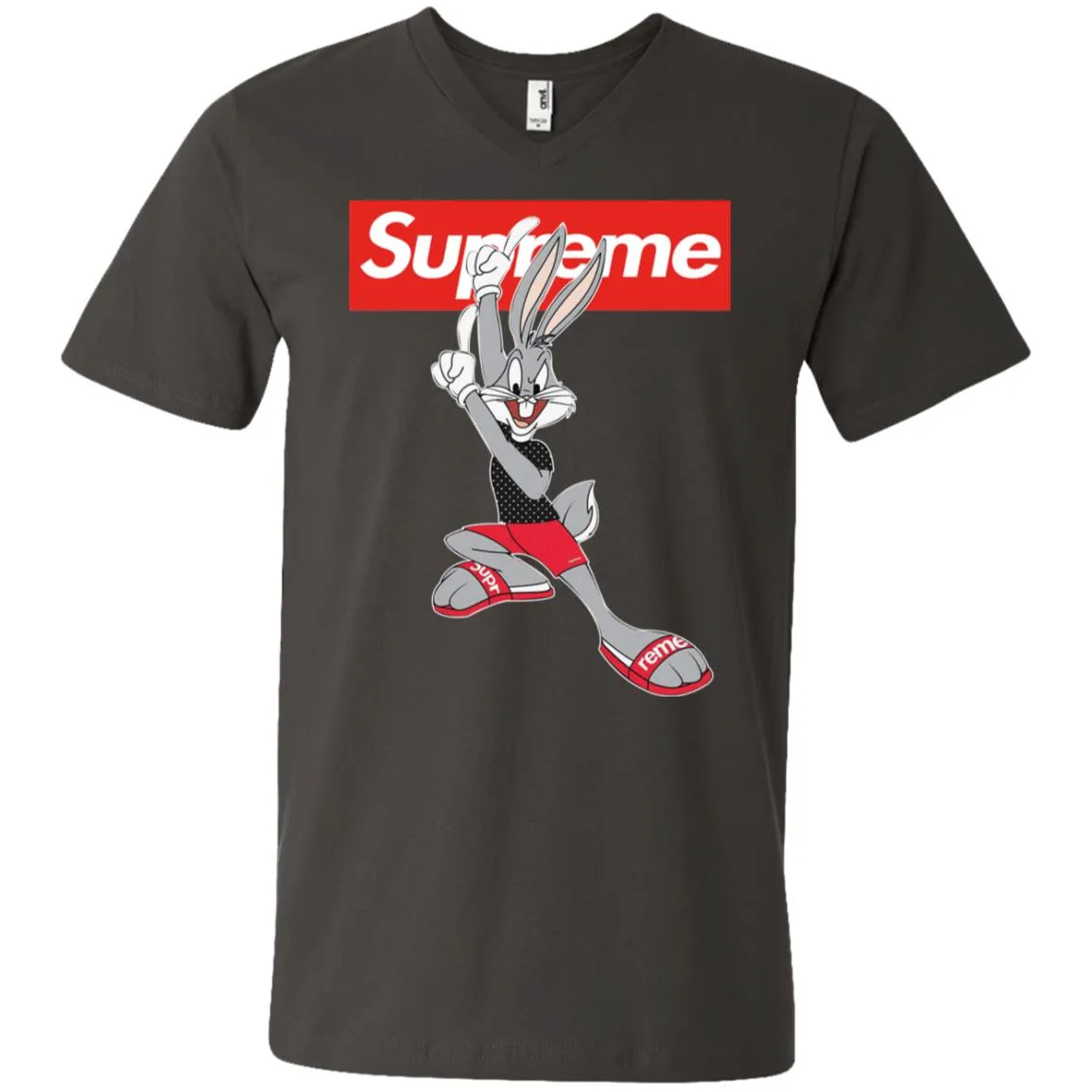 Supreme Rabbit Cute Stylelist T-shirt Men V-Neck T-Shirt