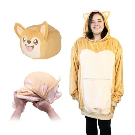 Toast the Corgi Bread Snugible | Blanket Hoodie & Pillow