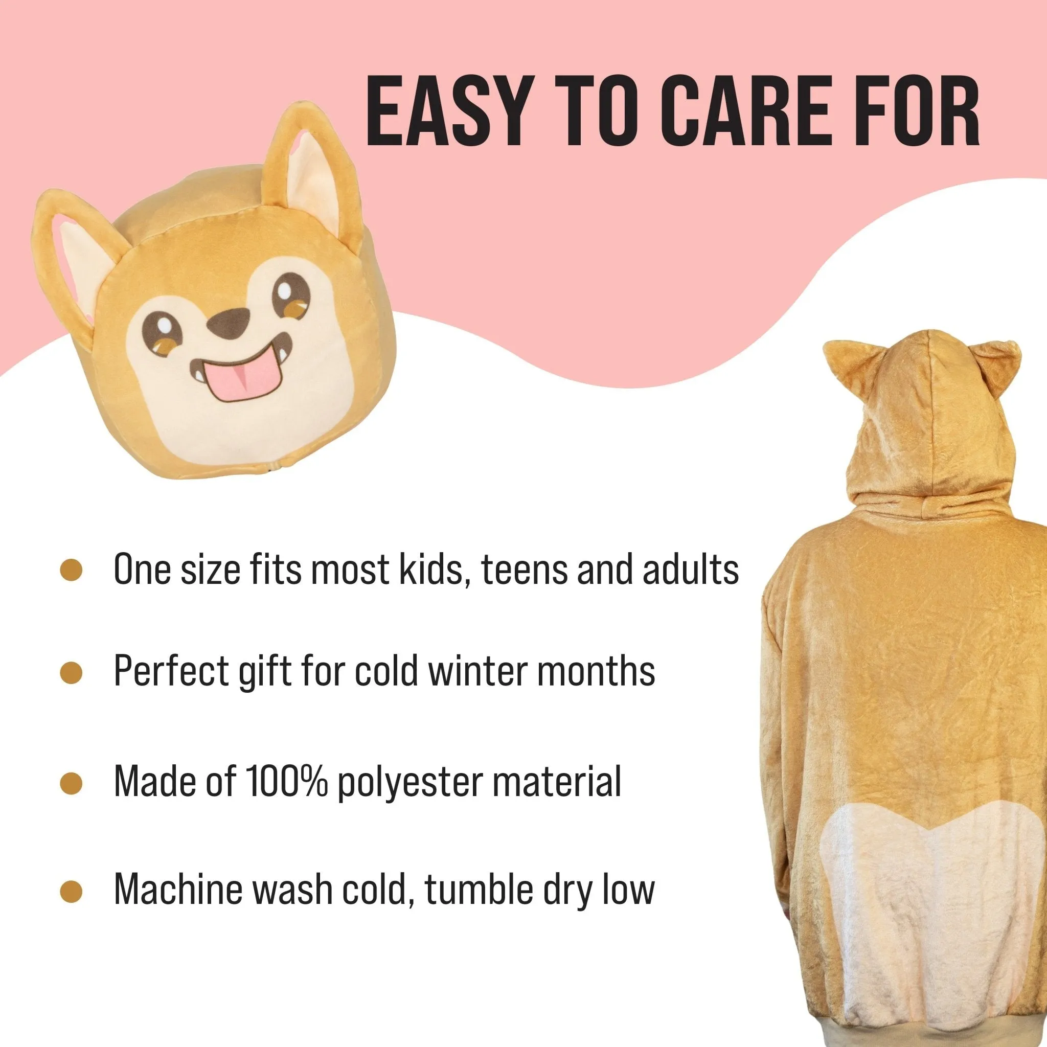 Toast the Corgi Bread Snugible | Blanket Hoodie & Pillow