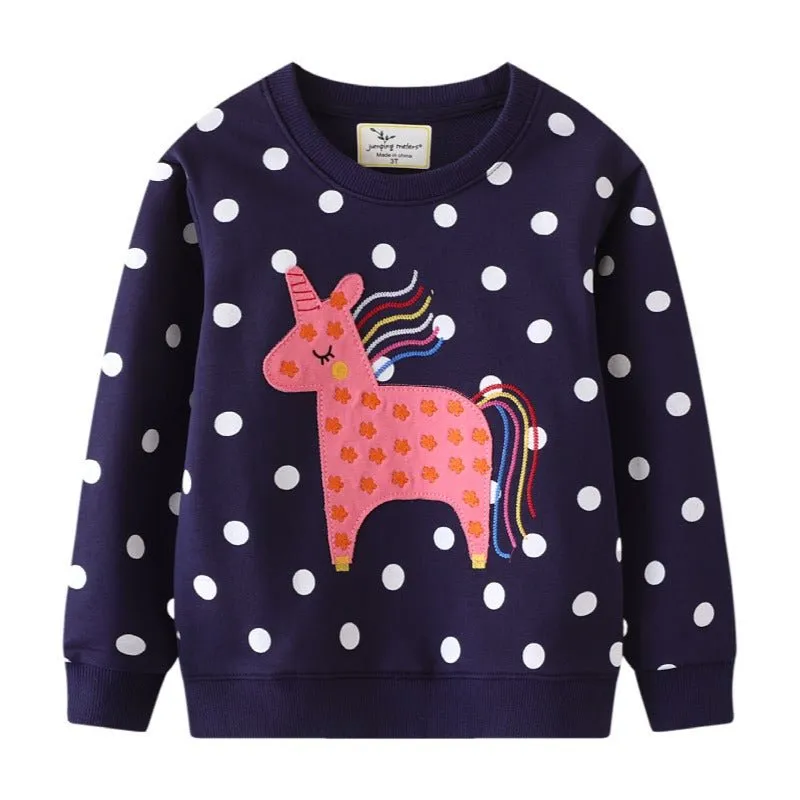 Toddler/Kid Girl's Unicorn Design Sweatshirt