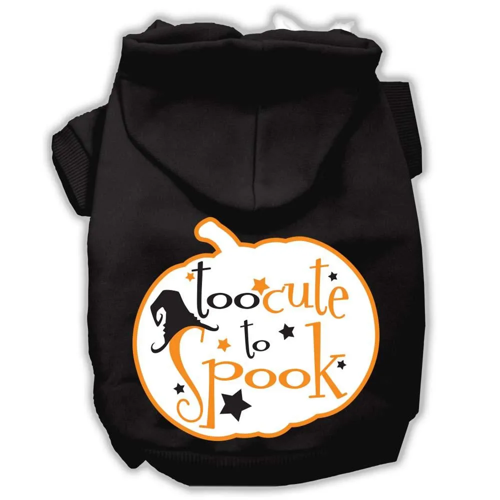 Too Cute to Spook Screenprint Hoodie Black XXL (18)