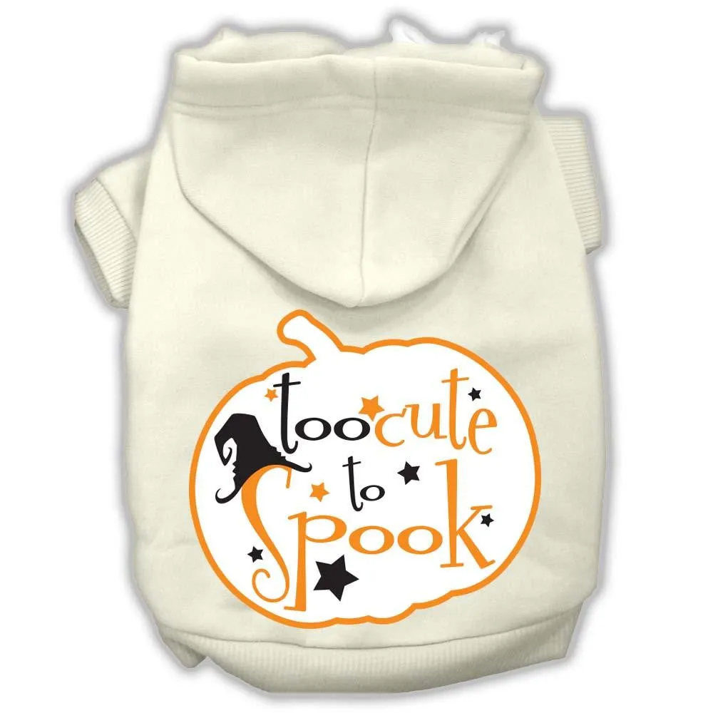 Too Cute to Spook Screenprint Hoodie Cream XL (16)